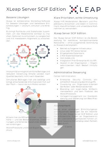 Datenblatt XLeap Server SCIF Edition herunterladen