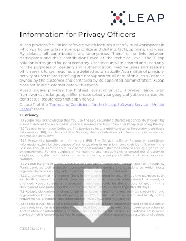 Information for Privacy Officers